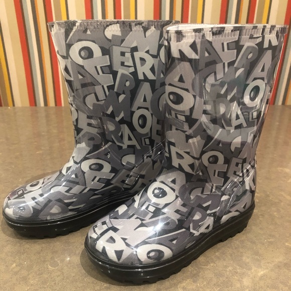 BRAND NEW Salvatore Ferragamo Kids RainBoots SZ 29 - Picture 2 of 5